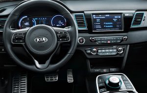 Interior con avances tecnológicos del Kia eNiro