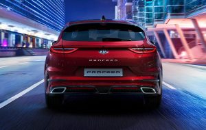 Kia Proceed circulando por A Coruña