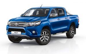 Diseño exterior del Toyota Hilux