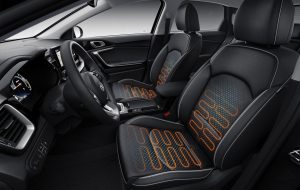 Interior con calefacción inteligente del Kia Tourer