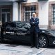 Mariano Gómez-Ulla, presidente de Red Mundo Atlántico y José Luis Baltar, presidente de la Diputación Provincial de Ourense con el Lexus ES 300h