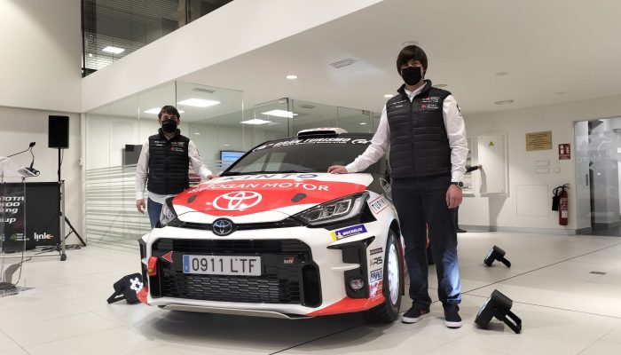 Dani Verdomás y Brais Mirón con el GR Yaris RZ en Breogán Motor