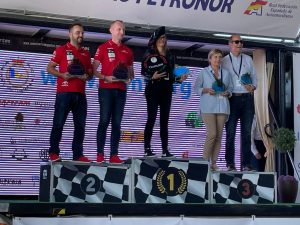 3º clasificados eco rallye bilbao